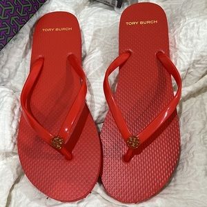 Tory Burch Red Flip Flops